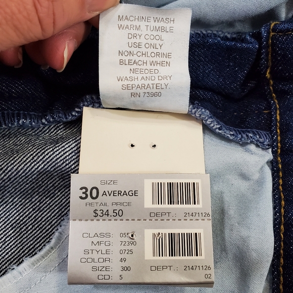 Avenue Blue Classic Fit Blue Jeans Plus Size 30 Average ~ New With Tags - Picture 11 of 11